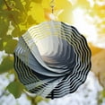 thumbnail image 2 of 3D Metal Hanging Wind Spinners - Design with Color Gradient for Yard & Garden Decor Surreal Aesthetic Perfect Wind Chimes for Outdoor Spaces, 2 of 6
