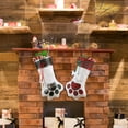 thumbnail image 6 of Naler 2 Pack Christmas Stockings,18" Dog Cat Paw Plush Plaid Hanging Christmas Stocking for Home Xams Party Holiday Decorations,0.441lb, 6 of 6