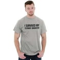 thumbnail image 4 of I Survived My Teenage Daughter Funny Men's Graphic T Shirt Tees Brisco Brands S, 4 of 4