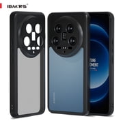 ibmrs For xiaomi 14 ultra case, Translucent Slim Shockproof Phone Cover (Camo Black)