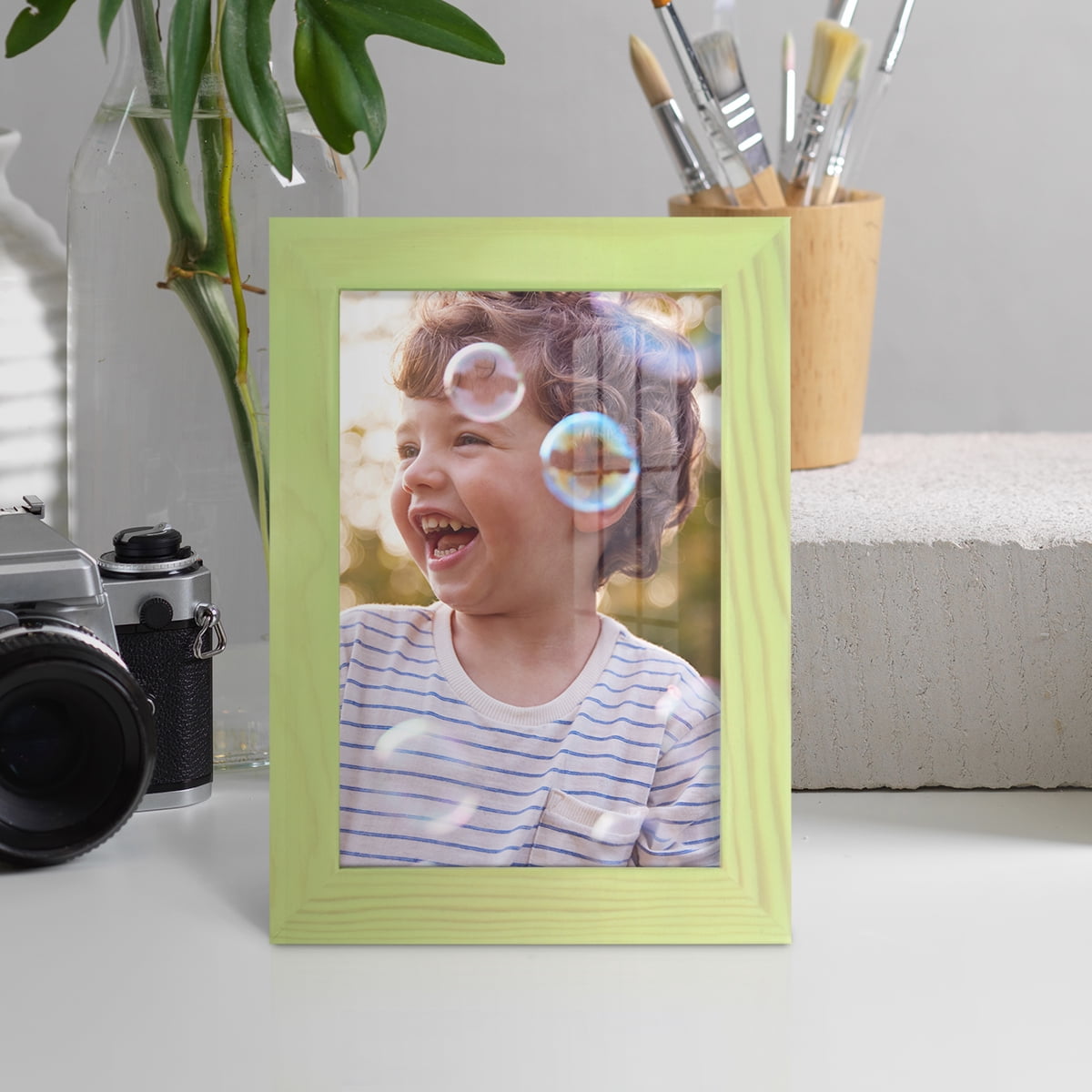 5x7 Wood Grain Picture Frame - Mint