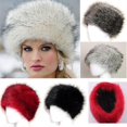 thumbnail image 1 of Faux Fur Hat Russian Style Hat Fluffy Ski Hat Windproof Plush Hat Imitation Fox Fur Hat, 1 of 5
