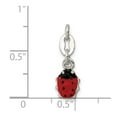 thumbnail image 4 of Auriga Fine Jewelry 925 Sterling Silver Enameled Ladybug Charm Pendant for Women (L -13mm, W -7mm), 4 of 6