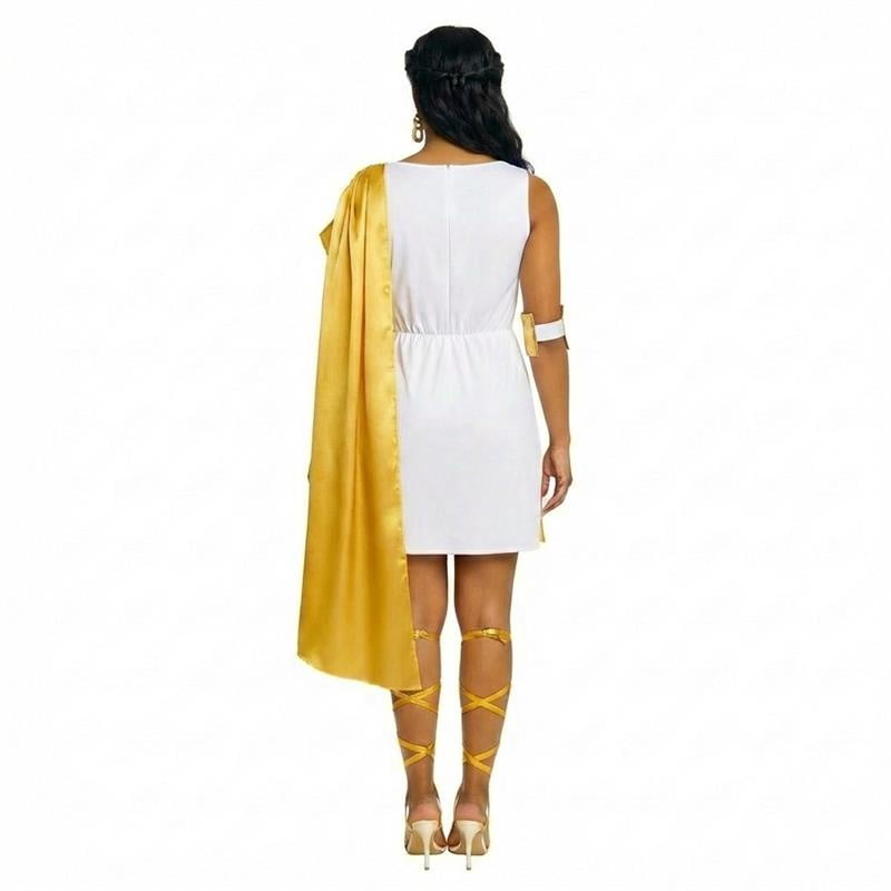 Greek Goddess Halloween Costume for Adults, Women's Size S (4/6), by Way to Celebrate