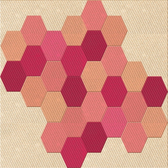 Ahgly Company Machine Washable Indoor Square Transitional Pastel Orange Area Rugs, 6' Square