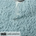 thumbnail image 4 of PiccoCasa Thick Plush Bath Mat Rugs Floor Kitchen Door Rug Soft Microfiber Non-slip TPR Rubber Carpet Blue 16" x 24", 4 of 8