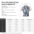 thumbnail image 3 of Daiia Flowers Men's Linen Shirts Short Sleeve Casual Shirts Button Down Shirt for Men Beach Summer Wedding Shirt-Small, 3 of 6