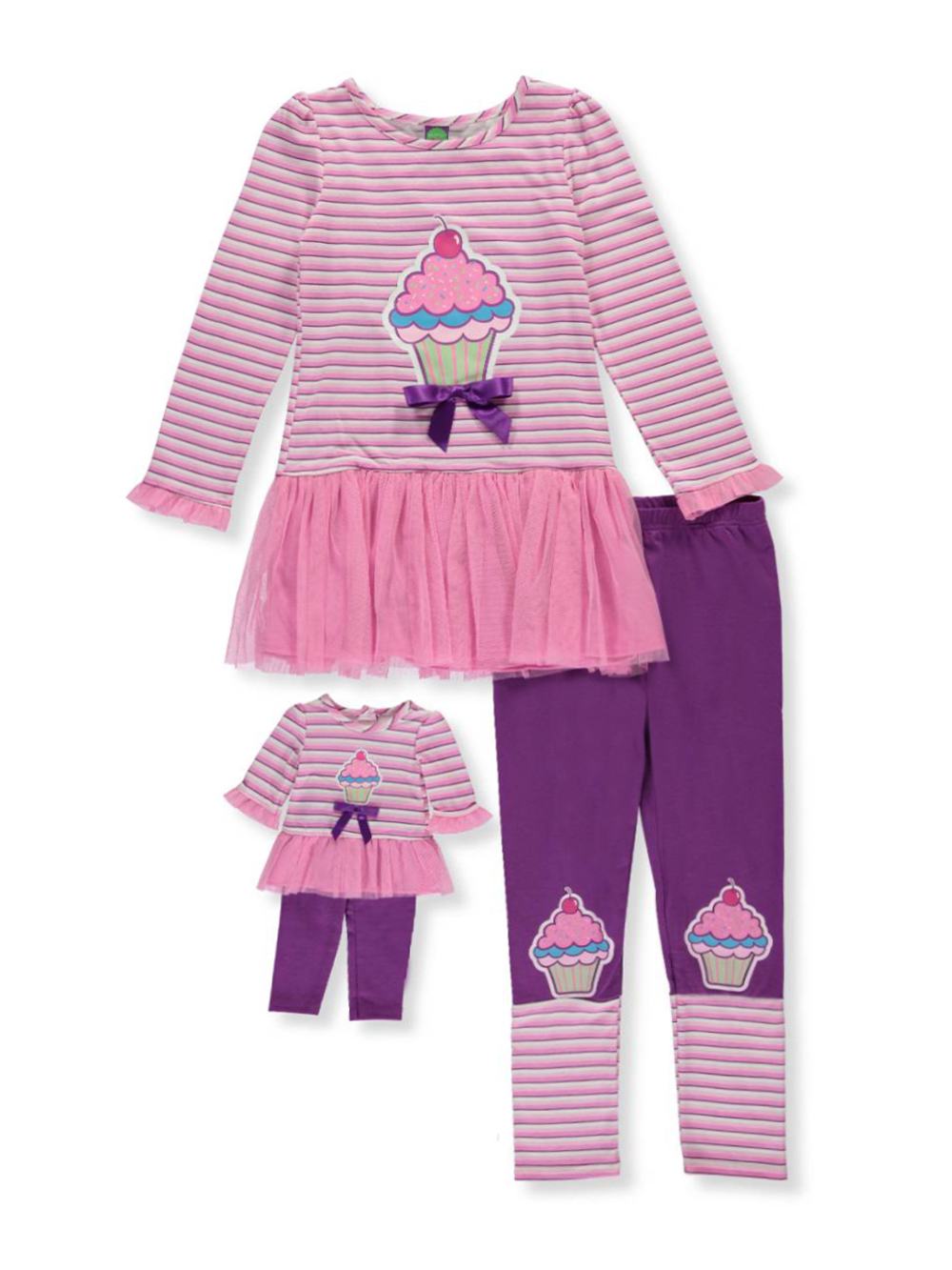 Dollie & Me Big Girls' 2Piece Outfit with Doll Outfit (Sizes 7 16