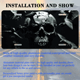 thumbnail image 3 of 1 Pcs 2D Flat License Plate Covers & Frames, Skull and Crows For Decorative Front, Waterproof For Decoration Aluminum License Plate Covers & Frames Cover For Men Women, 12" X 6", 3 of 7