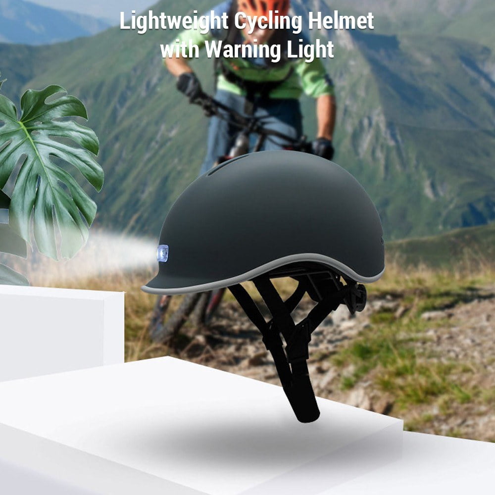 Lightweight Breathable Cycling Helmet with Night Warning Light