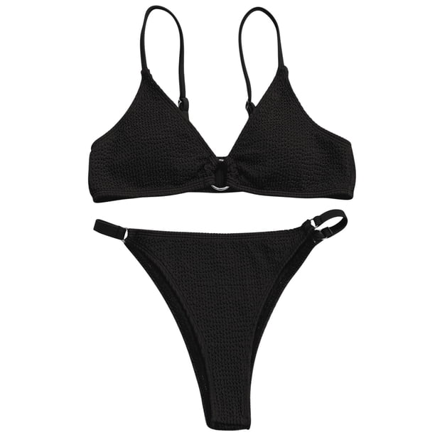 Bañador de bikini con costuras y estampado dividido en la playa para vacaciones de mujer OAVQHLG3B Store lin121212