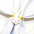 thumbnail image 4 of YSNOOWE 4Ud Anillos De Servilleta Reutilizables Con Floral De Para, 4 of 8