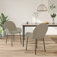thumbnail image 1 of vidaXL Chaises de Salle à Manger 2 Pcs Velours Gris Clair, 1 of 5