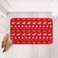 thumbnail image 2 of YST Christmas 20"X 32" Bath Mat,Xmas Elk Deer Bathroom Rugs,Winter Snowflake Non Slip Bath Rug Candy Pine Tree Christmas Gift Doormats Floor Mats,Red Christmas Decoration, 2 of 5