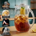 thumbnail image 2 of OVENTE Fruit Infusion Water Pitcher 2.5L/85Oz with Removable Lid and Infuser Rod, BPA-Free, Shatterproof Acrylic Beverage Jug for Flavor-Infused Drinks, Lemonade, Juice and Iced Tea, Clear PIA0852C, 2 of 8