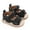 Black, variant on LOVZFMLL Infant Baby Boy Girl Sandals Summer Crib First Walkers Flat Shoes Soft Sole Anti-Slip Open Toe Outdoor for 6-12 Months Brown