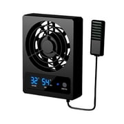 SharkTRUE Smart Cooling Fan For Reptile Tank With LED Display Ventilation Fan For Reptile Terra Dehumidifier For Rainforest Enclosure
