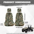 thumbnail image 6 of KUIFORTI Green Camouflage UTV Seat Covers Waterproof Scratch-resistant Seats Cover with Headrest Covers Outdoor Seat Cover Set Compatible with Rhino 700 660 450 2004-2021, 6 of 6