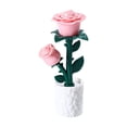thumbnail image 2 of Lámpara de escritorio con forma de flor, bloques de construcción, lámpara de flores, adorno de escritorio, luz ambiental para armario de guardería, Rosa, 2 of 7