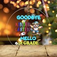 thumbnail image 3 of Back to School Bulldog Goodbye Kindergarten Hello 1st Grade Acrylic Round Ornament Dog Lover Gifts Idea Home Tree Decor - 02011, 3 of 4