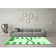 thumbnail image 3 of Ahgly Company Indoor Rectangle Oriental Emerald Green Modern Area Rugs, 7' x 10', 3 of 4