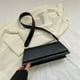 thumbnail image 4 of Bolsos de mano Hobo para mujer, bolsos de moda ligeros, bolso de mano sólido (negro), 4 of 8