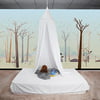 Estink  Round mosquito net,Baby Kids Play Tent Curtains Round Dome Bed Canopy Cotton Netting Curtain Cover Home Bedroom Decoration, White