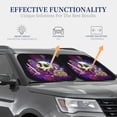 thumbnail image 4 of Haiem Mushrooms And Skull Windshield Sun Shade: Universal Foldable 2-Piece Car Front Window Sunshade - Blocks Uv Rays, And Reduces Heat,Essential Car Accessory Large, 4 of 7
