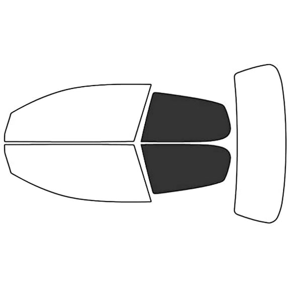 Rvinyl Window Tint Kit Compatible with Volkswagen GTI 2010-2014 (2 Door) - Back Precut Kit - 20%