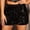 Black, variant on Aueoeo Women's Sequin Sparkling Short Elastic High Waist A Line Party Concert Shorts Trendy Soft Shorts For Dance L