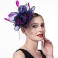 thumbnail image 6 of Elegant Black Fascinator Hat for Women, Vintage Mesh Yarn Headpiece with Hair Clip and Headband, Classic Palace Style Evening Tea Party Hair Accessory, 6 of 7