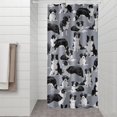 thumbnail image 2 of Cute Border Collie Pattern Shower Curtain 36"x72" ,Bathroom Decorative Shower Curtains Set with 12 Hooks,Modern Waterproof Washable Shower Curtain, 2 of 6