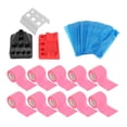 thumbnail image 2 of Machine Pen Bandage Cover Set 10pcs Elastic Wrap, 200pcs Blue Pen Cover Bag, 3pcs Ink Cup Holder Stand, Convenient Use, Keep Tidy, 2 of 7