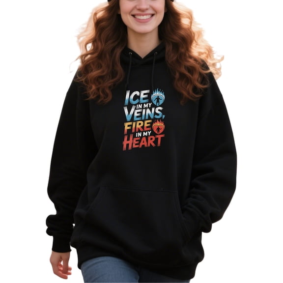 Cool Hockey Hoodie for Men and Women, Unisex Pullover Hooded Sweatshirt, Comfortable Cotton Poly Blend, Casual Everyday Streetwear