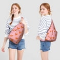 thumbnail image 3 of Forest Fox Print Sling Backpack - Night Sky & Tree Design Crossbody Bag, Fashionable Water-Resistant Pack for Students & Travelers, 3 of 4