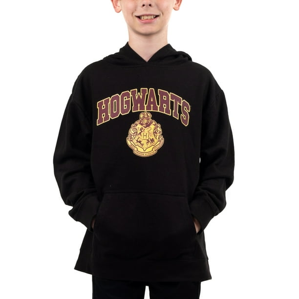 Potter Hogwarts Crest Youth Boys Black Hooded Sweatshirt-XL - Walmart.com