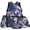 American Flag Wolf, variant on Drippy Baseball School Backpack- 17 Inch, 4 Piece Set with Lunch Bag Pencil Pouch Water Bottle Pocket,Adjustable Strap Breathable Lightweight Daypack for Kids Students