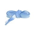 thumbnail image 2 of INSPIRE CHIC Splicing Printing Flat Shoe Laces Fun Color Pattern Shoelaces for Sneakers Athletic Running Shoes 1 Pair White-Light Blue-Blue 140cm/55.1", 2 of 4