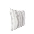 thumbnail image 5 of Savannah Stripe Gray Woven Square Accent Throw Pillow, 18" x 18", 5 of 6
