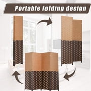 4-Panel Room Dividers and Folding Privacy Screens Partition Walls for Bedroom Wooden Screen Divider Portable Freestanding Privacy Wall, CM