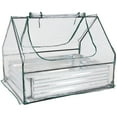 thumbnail image 3 of Sunnydaze 4' x 3' x 3' Outdoor Mini Greenhouse with Metal Raised Garden Bed, Clear, 3 of 11