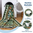 thumbnail image 5 of Nanan 10'x13' Floral Area Rug Distressed Oriental Vintage Carpet, Washable Rug Non Slip Low Pile Indoor Rug for Living Room Farmhouse Home Decor, Green, 5 of 8