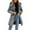 Gray, variant on Winter Coats for Women's Solid Color Long-sleeved Hooded Fashion-padded Jacket White S