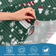 thumbnail image 3 of Yayeee Kitchen Curtains Tier Pair Light Filtering 27"x24" Rod Pocket Short Cafe Window Panel, Red Christmas Trees, 3 of 7