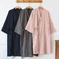 thumbnail image 2 of OWLONLINE Japanese Style Pajamas Gauze Cotton Japanese Kimono Suit, 2 of 3