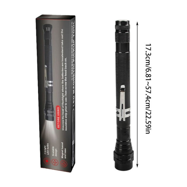 Bdday Magnetic Pickup Tool With Light Telescoping Magnetic Pickup Tool 360 Flexible Extendable Magnetic Pickup Tool LED Magnetic Pickup Tool Flashlight Suction