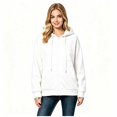 thumbnail image 2 of Women’s Zip‑Up Hooded Drawstring Sweatshirt , Fall Winter Long Sleeve Hoodie with Pockets, Women's ,Size L-5XL, 2 of 4