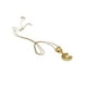 thumbnail image 4 of Collar con dije de oro laminado letra brillos C, 4 of 6
