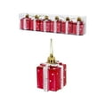 thumbnail image 3 of Viflosae Xmas Decorations Mini Christmas Tree Ornaments Christmas Ornaments Shatterproof Christmas Gift Box Shape Ornament Set for Christmas Tree Also Suitable for Other Party Decorations 6pcs, 3 of 9