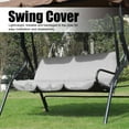 Tebru Swing Cushion Replacement,Swing Cushion Cover,Outdoor Swing 3‑Seat Chair Waterproof
